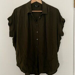 Madewell Central Shirt in Dark Green